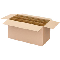 Aerosol Can Shipper Box, 12-1/4" L x 9-3/16" W x 10-5/16" H, Flute C Helyx Safety & Industrial Supplies