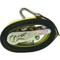 Tendeurs d'arrimage &agrave; cliquet, Crochet en J, 2" , 16' , Charge d'utilisation max. 10 000 lb Helyx Safety & Industrial Supplies