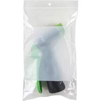White Block Poly Bags, Reclosable, 8" x 5", 2 mils Helyx Safety & Industrial Supplies