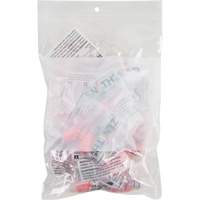 White Block Poly Bags, Reclosable, 9" x 6", 2 mils Helyx Safety & Industrial Supplies