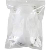 White Block Poly Bags, Reclosable, 10" x 8", 2 mils Helyx Safety & Industrial Supplies