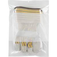 Sacs en poly avec espace inscriptible blanc, Refermable, 12" x 9", 2 mils Helyx Safety & Industrial Supplies