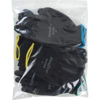Sacs en poly, Refermable, 12" x 10", 2 mils Helyx Safety & Industrial Supplies