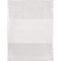 Sacs en poly avec espace inscriptible blanc, Refermable, 15" x 12", 2 mils Helyx Safety & Industrial Supplies