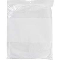 Sacs en poly avec espace inscriptible blanc, Refermable, 15" x 12", 2 mils Helyx Safety & Industrial Supplies