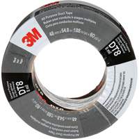 DT8 All-Purpose Duct Tape, 8 mils, Black, 48 mm (2") x 55 m (180') Helyx Safety & Industrial Supplies