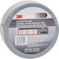 1900 Value Duct Tape, 5.8 mils, Silver, 48 mm (2") x 5.7 m (18.7') Helyx Safety & Industrial Supplies