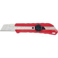 Snap-Off Knife, 25 mm, Carbide, Rubber/Polypropylene Handle Helyx Safety & Industrial Supplies