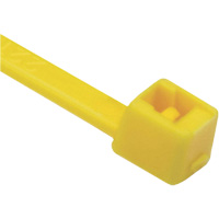 Attaches de c&acirc;bles s&eacute;rie T, Longueur 8", R&eacute;sistance &agrave; la traction 50 lb, Jaune Helyx Safety & Industrial Supplies