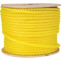 Corde jaune tress&eacute;e 1/2", Polypropyl&egrave;ne, 335' Helyx Safety & Industrial Supplies
