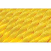Corde jaune tress&eacute;e, Polypropyl&egrave;ne, 300' Helyx Safety & Industrial Supplies