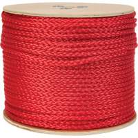 Corde rouge tress&eacute;e, Polypropyl&egrave;ne, 500' Helyx Safety & Industrial Supplies