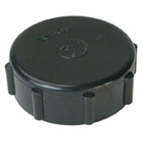 Threaded Cap, 1-1/4", Standard, Plastic Helyx Safety & Industrial Supplies