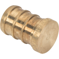 Capuchon de tuyau sans plomb, Tuyau, 1/2" dia., Laiton Helyx Safety & Industrial Supplies