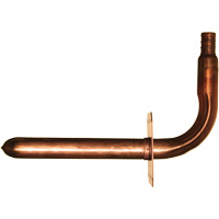 Coude &agrave; embout &agrave; collet avec support, Cuivre, 3/4" x 4-1/2" x 8" Helyx Safety & Industrial Supplies