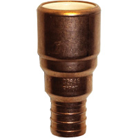 Pipe Adapter, Hub x Pex Barb, 3/4" Dia., Copper/CPVC Helyx Safety & Industrial Supplies