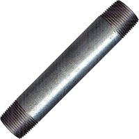 Long Pipe Nipple, Galvanized, 1/2", NPT x NPT Helyx Safety & Industrial Supplies