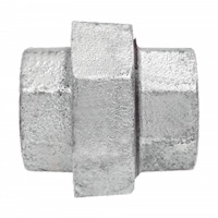 Union Pipe Fitting, 1/8", Galvanized Iron, FPT Helyx Safety & Industrial Supplies
