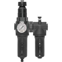 Filtre + r&eacute;gulateur + lubrificateur &agrave; drain manuel avec bol en m&eacute;tal et manom&egrave;tre Modulair 400, 1/2" NPT Helyx Safety & Industrial Supplies