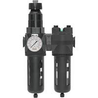 Manual Drain Filter, Regulator & Coalescing Filter with Standard Bowl Modulair 400, 1/4" NPT, 150 PSI, 9.1 fl. oz. Capacity Helyx Safety & Industrial Supplies