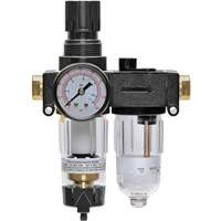 Filter/Regulator & Lubricator with Gauge Modulair 200, 1/4" NPTF Helyx Safety & Industrial Supplies