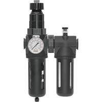 Filter/Regulator & Lubricator Modulair 400 with Gauge & Standard Bowl, 1/2" NPTF Helyx Safety & Industrial Supplies