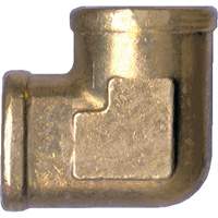 Forged 90° Elbow Pipe Fitting, FPT, Brass, 1/2" Helyx Safety & Industrial Supplies