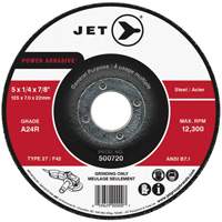 Meule POWER ABRASIVE, 4" x 1/4", Arbre 5/8", Type 27 Helyx Safety & Industrial Supplies