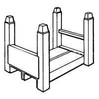 Supports empilables mobiles, 15" la x 22" p, Capacit&eacute; de 5600 lb Helyx Safety & Industrial Supplies