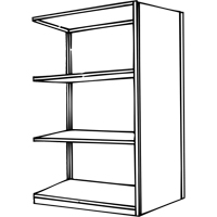 Interlok Shelving Unit, Steel, Boltless, 800 lbs. Capacity, 36" W x 76" H x 24" D Helyx Safety & Industrial Supplies