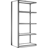 Interlok Shelving Unit, Steel, Boltless, 800 lbs. Capacity, 36" W x 100" H x 24" D Helyx Safety & Industrial Supplies