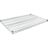 Tablette en treillis pour &eacute;tag&egrave;re robuste en treillis chromat&eacute;, 36" la x 24" p, Capacit&eacute; de 800 lb Helyx Safety & Industrial Supplies