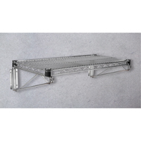 Tablette en treillis pour &eacute;tag&egrave;re robuste en treillis chromat&eacute;, 30" la x 14" p, Capacit&eacute; de 800 lb Helyx Safety & Industrial Supplies