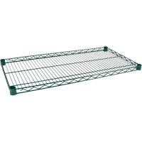 Tablette pour &eacute;tag&egrave;re robuste en treillis au fini d'&eacute;poxyde vert, 48" la x 24" p, 800 lb Capacit&eacute; Helyx Safety & Industrial Supplies