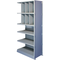 Interlok Shelving Unit, Steel, Boltless, 550 lbs. Capacity, 48" W x 88" H x 12" D Helyx Safety & Industrial Supplies