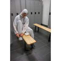 Locker Room Bench, Wood, 48" L x 9-1/2" W x 16-1/2" H Helyx Safety & Industrial Supplies
