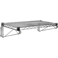 Ensemble d'&eacute;tag&egrave;re murale en treillis, Simple Support, 200 lb Capacit&eacute;, 14" p Helyx Safety & Industrial Supplies