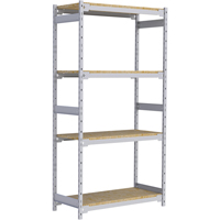 Étagère-classeur de grande largeur, Acier, 4 Tablettes, 42" la x 18" p x 84" h RN004 | Helyx Safety & Industrial Supplies