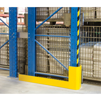Racking Aisle Protectors, 3" W x 50" L x 16" H, Safety Yellow Helyx Safety & Industrial Supplies