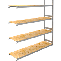 &eacute;tag&egrave;re-classeur de grande largeur, Acier, 4 Tablettes, 72" la x 18" p x 84" h, Ensemble Ajout Helyx Safety & Industrial Supplies