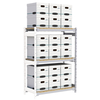 &eacute;tag&egrave;re-classeur de grande largeur, Acier, 3 Tablettes, 42" la x 18" p x 60" h, Ensemble Ajout Helyx Safety & Industrial Supplies