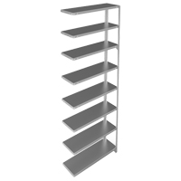 &eacute;l&eacute;ment de rayonnage, Acier galvanis&eacute;, Montant &agrave; fente, Capacit&eacute; 400 lb, 36" la x 96" h x 12" p Helyx Safety & Industrial Supplies