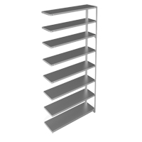 &eacute;l&eacute;ment de rayonnage, Acier galvanis&eacute;, Montant &agrave; fente, Capacit&eacute; 300 lb, 48" la x 96" h x 12" p Helyx Safety & Industrial Supplies