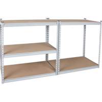 Rayonnage robuste, Acier, Sans boulons, Capacit&eacute; 1200 lb, 48" la x 72" h x 18" p Helyx Safety & Industrial Supplies
