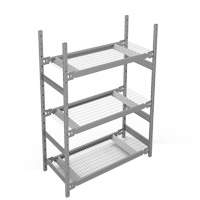 &eacute;tag&egrave;re de grande largeur, Acier, Sans boulons, Capacit&eacute; 1340 lb, 42" la x 60" h x 18" p Helyx Safety & Industrial Supplies