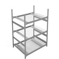 &eacute;tag&egrave;re de grande largeur, Acier, Sans boulons, Capacit&eacute; 1340 lb, 42" la x 60" h x 32" p Helyx Safety & Industrial Supplies