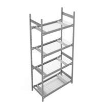 &eacute;tag&egrave;re de grande largeur, Acier, Sans boulons, Capacit&eacute; 1340 lb, 42" la x 84" h x 18" p Helyx Safety & Industrial Supplies
