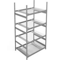 &eacute;tag&egrave;re de grande largeur, Sans boulons, Capacit&eacute; 1340 lb, 42" la x 84" h x 32" p Helyx Safety & Industrial Supplies