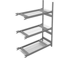 &eacute;tag&egrave;re de grande largeur, Acier, Sans boulons, Capacit&eacute; 1340 lb, 42" la x 60" h x 18" p Helyx Safety & Industrial Supplies
