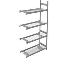 &eacute;tag&egrave;re de grande largeur, Acier, Sans boulons, Capacit&eacute; 1340 lb, 42" la x 84" h x 18" p Helyx Safety & Industrial Supplies